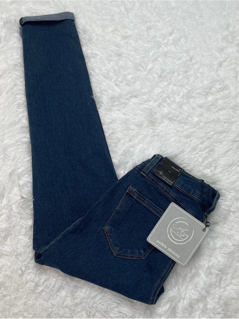 AG Denim Adriano Goldschmied Ankle Skinny Jeans Women’s Size 6 Blue Denim New